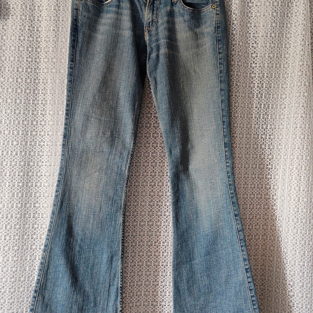 Levi's Blue Flare Wide Leg Jeans
